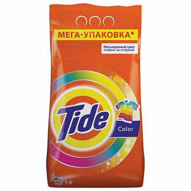 Стиральный порошок-автомат 9 кг, TIDE (Тайд) Color (арт. 602408) купить в интернет-магазине ТОО Снабжающая компания от 14 847 T, а также и другие Стиральные порошки на сайте dulat.kz оптом и в розницу