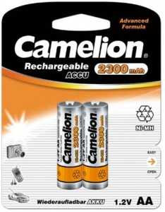 Аккумулятор Camelion R6 2300Mah Ni-Mh Bl2 (арт. 327378)