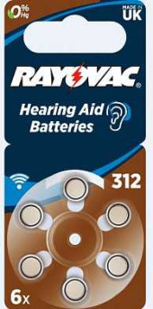 Батарейка Varta Rayovac Acoustic ZA-312 BL6 (арт. 192813)