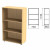 Шкаф (стеллаж) "Канц", 700х330х1130 мм, 2 полки, цвет бук невский, ШК39.10 (арт. 640049) купить в интернет-магазине ТОО Снабжающая компания от 34 153 T, а также и другие Набор мебели "Канц" на сайте dulat.kz оптом и в розницу