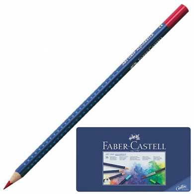 Карандаши цветные акварельные FABER-CASTELL "Art Grip Aquarelle", 36 цветов, трехгранные, металлическая коробка, 114236 (арт. 180955)