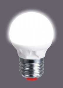 Лампа светодиодная Pulsar Шар G45 E14 5W(450Lm) 4000 86X45 Керамика Alm-G45-5E14-4000-С (арт. 407226)