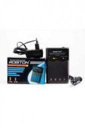 Зарядное устройство Robiton Smart S100, R03/R6x2/4 Ni-Cd/Ni-MH, 800мА, таймер, разряд, выход 12В, 04409 (арт. 20183)