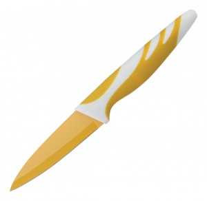 Нож Окрашеный Mal-07C (Для Овощей) С Прорезин. Ручка, Лезвие 9 См (арт. 346069)