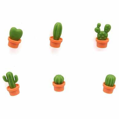Магниты Cactus, 6 шт. (арт. QL10288-OR-GN) купить в интернет-магазине ТОО Снабжающая компания от 8 722 T, а также и другие Офис на сайте dulat.kz оптом и в розницу