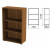 Шкаф (стеллаж) "Канц", 700х330х1130 мм, 2 полки, цвет орех пирамидальный, ШК39.9 (арт. 640050) купить в интернет-магазине ТОО Снабжающая компания от 34 153 T, а также и другие Набор мебели "Канц" на сайте dulat.kz оптом и в розницу