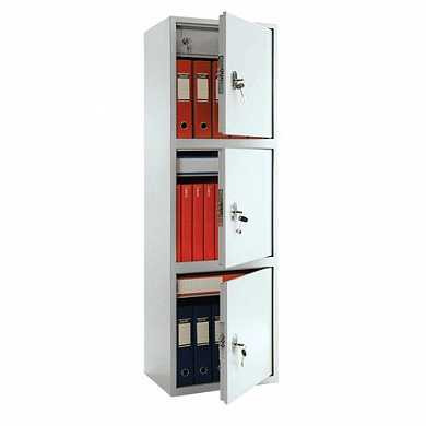 Шкаф металлический для документов ПРАКТИК "SL-150/3Т", 1490х460х340 мм, 3 отделения, 43 кг, сварной (арт. 290283)