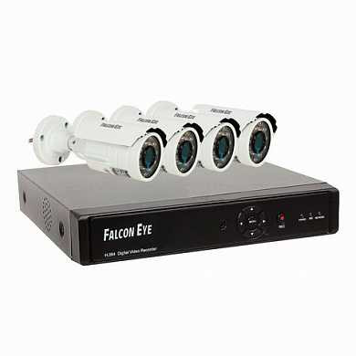 Комплект видеонаблюдения FALCON EYE FE-0108AHD-KIT PRO 8.4, 8-канальный, гибридный регистратор, 4 уличные камеры (арт. 353767)