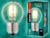 Uniel Шар E27 42W прозрачная HCL-42/CL/E27 globe (арт. 442014)