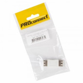 Переходник гн USB-А (Female) - гн USB-А (Female) PROCONNECT (ПАКЕТ БОБ) 1 шт, 18-1172-9 (арт. 610689)