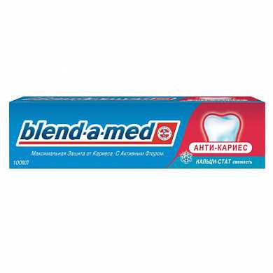 Зубная паста, 100 мл, BLEND-A-MED (Бленд-а-Мед) Анти-кариес "Свежесть" (арт. 603191) купить в интернет-магазине ТОО Снабжающая компания от 1 323 T, а также и другие Зубные пасты на сайте dulat.kz оптом и в розницу