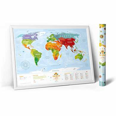 Карта Travel map kids animals (арт. 4820191130036) купить в интернет-магазине ТОО Снабжающая компания от 20 860 T, а также и другие Дом на сайте dulat.kz оптом и в розницу