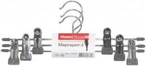 Вешалка-плечики металл д/юбок и брюк Маргарет-3, 3шт/уп, цена за уп, арт.60367 MasterHouse (арт. 636924)