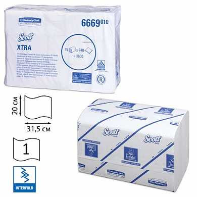 Полотенца бумажные 240 шт., KIMBERLY-CLARK Scott, комплект 15 шт., Xtra, белые, 31,5х20 см, Interfold, диспенсер 601533, АРТ. 6669 (арт. 126119) купить в интернет-магазине ТОО Снабжающая компания от 63 553 T, а также и другие Бумажные полотенца для диспенсеров на сайте dulat.kz оптом и в розницу
