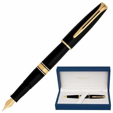 Ручка перьевая WATERMAN "Charleston GT", корпус черный, акриловая смола, позолоченные детали, синяя, S0700980 (арт. 141960) купить в интернет-магазине ТОО Снабжающая компания от 169 736 T, а также и другие Ручки класса "VIP" подарочные на сайте dulat.kz оптом и в розницу