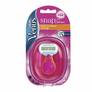 Бритва GILLETTE VENUS (Жиллет Винес) "Snap Embrace", с 1 сменной кассетой, для женщин, VNS-81570695 (арт. 604798) купить в интернет-магазине ТОО Снабжающая компания от 9 751 T, а также и другие Бритвенные станки на сайте dulat.kz оптом и в розницу