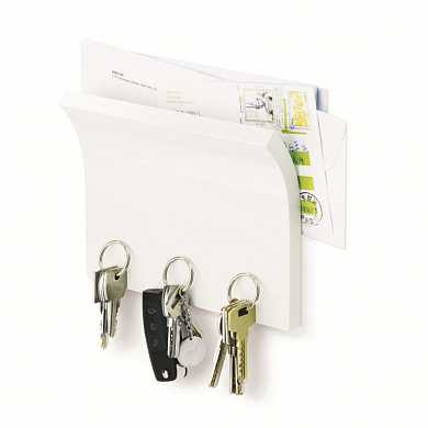 Держатель для ключей и писем Magnetter белый (арт. 318200-660)
