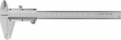 Штангенциркуль ЗУБР "ЭКСПЕРТ", ШЦ-I-150-0,05,нониусный, сборный корпус, нержавеющая сталь,150мм, шаг измерения 0,05мм (арт. 34512-150)