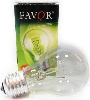 Лампа накаливания Favor A55 E27 40W Лон Прозрачная (Калашников) (арт. 427096)