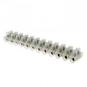 Колодка винтовая EKF, 12 пар, 6мм, 6А, полиэтилен, белый, plc-KK-6-6 (арт. 578464)