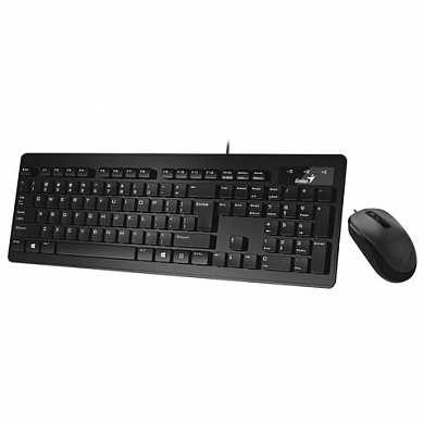 Набор проводной GENIUS SlimStar C130, USB, клавиатура, мышь 2 кнопки + 1 колесо-кнопка,, 31330208104 (арт. 512731) купить в интернет-магазине ТОО Снабжающая компания от 16 219 T, а также и другие Клавиатуры на сайте dulat.kz оптом и в розницу