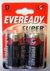 Батарейка Eveready R20/373 Bl2 (арт. 161985)