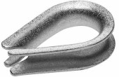 Коуш DIN 6899, 8мм, 1 шт, оцинкованный, ЗУБР (арт. 4-304496-08)