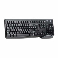 Набор проводной LOGITECH Desktop MK120, USB, клавиатура, мышь 2 кнопки+1 колесо-кнопка, 1000 dpi, черный, 920-002561 (арт. 511223)