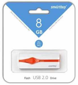 Флэш-диск Smartbuy Comet USB 8GB, White SB8GBCMT-W (арт. 559121)