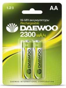 Аккумулятор Daewoo /R6 2300Mah Ni-Mh Bl2 (арт. 182502) купить в интернет-магазине ТОО Снабжающая компания от 3 234 T, а также и другие R6/AA 316 аккумуляторы на сайте dulat.kz оптом и в розницу