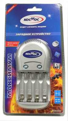 Зарядное устройство Космос Кос503 R03/R6*1-4 (Ток 250Ma) Таймер/Откл (арт. 23913) купить в интернет-магазине ТОО Снабжающая компания от 7 791 T, а также и другие Зарядные устройства на сайте dulat.kz оптом и в розницу