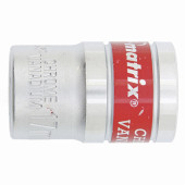 Головка торцевая, 17 мм, 6-гранная, CrV, под квадрат 1/2", хромированная MATRIX MASTER (арт. 13117)
