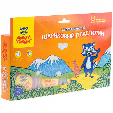Пластилин шариковый Мульти-Пульти "Енот в Новой Зеландии", 08цв., мелкозерн., застывающий, европод. (арт. MF_10690) купить в интернет-магазине ТОО Снабжающая компания от 5 096 T, а также и другие Пластилин на сайте dulat.kz оптом и в розницу