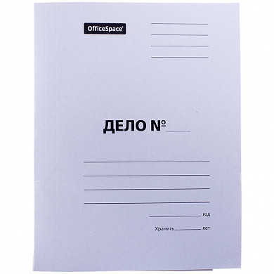 Скоросшиватель OfficeSpace "Дело", картон мелованный, 380г/м2, белый, пробитый, до 200л. (арт. 158528) купить в интернет-магазине ТОО Снабжающая компания от 196 T, а также и другие Папки-скоросшиватели картонные на сайте dulat.kz оптом и в розницу
