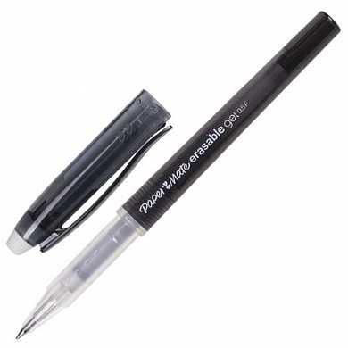 Ручка стираемая гелевая PAPER MATE "Erasable Gel", корпус черный, узел 0,7 мм, линия 0,5 мм, черная, 1994725 (арт. 142650)