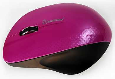 Мышь Smartbuy 309AG, беспроводная, 3 кнопки, питание 1хAA, 1000dpi, розовый/черный, SBM-309AG-I (арт. 649754)