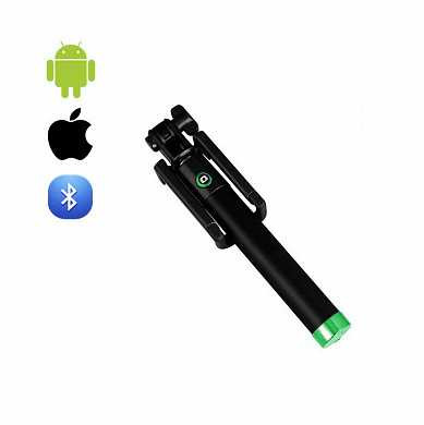Монопод Selfie Stick Compact с Bluetooth (зеленый) (арт. G10:A2)