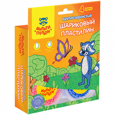 Пластилин шариковый Мульти-Пульти "Енот в Перу", 04 цв., крупнозерн., незастывающий, европодвес (арт. MF_10692) купить в интернет-магазине ТОО Снабжающая компания от 2 695 T, а также и другие Пластилин на сайте dulat.kz оптом и в розницу
