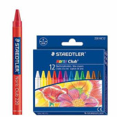 Восковые мелки STAEDTLER "Noris Club", 12 цветов, картонная упаковка, европодвес, 220 NC12 (арт. 224466)
