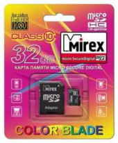 Ф/К Microsdhc 32Gb Class10 Mirex С Адаптером (арт. 403074)