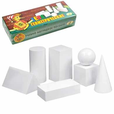Учебное пособие из натурального дерева "Геометрические тела", 7 элементов, картонная коробка, С112 (арт. 210442) купить в интернет-магазине ТОО Снабжающая компания от 6 174 T, а также и другие Кассы "Учись считать" на сайте dulat.kz оптом и в розницу