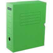 Короб архивный с клапаном OfficeSpace, микрогофрокартон, 100мм, зеленый, до 900л. (арт. 225410)
