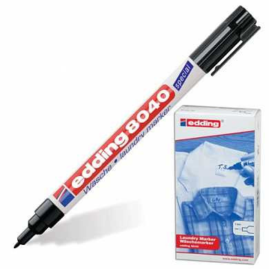Маркер для ткани EDDING 8040, 1 мм, круглый наконечник, устойчивый к стирке и кипячению, черный, E-8040/1 (арт. 150593) купить в интернет-магазине ТОО Снабжающая компания от 1 617 T, а также и другие Маркеры на сайте dulat.kz оптом и в розницу
