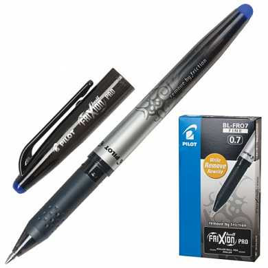 Ручка стираемая гелевая PILOT "Frixion Pro", корпус с печатью, узел 0,7 мм, линия 0,35 мм, синяя, BL-FRO-7 (арт. 141837)