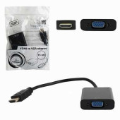 Кабель-переходник HDMI-VGA, 15 см, CABLEXPERT, M-F, для передачи аналогового видео, A-HDMI-VGA-04 (арт. 512097)