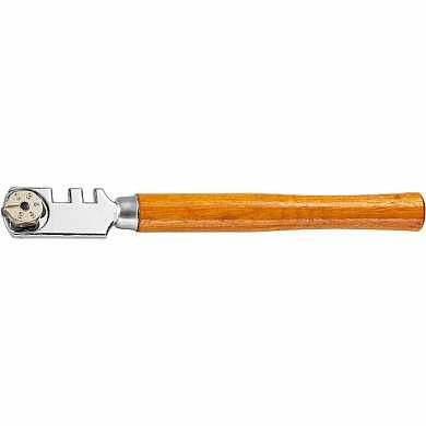 Стеклорез 6-роликовый с деревянной ручкой SPARTA (арт. 872235)