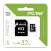 Ф/К Microsdhc 32Gb Class10 Smartbuy С Адаптером (арт. 461690)