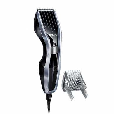 Машинка для стрижки волос PHILIPS HC5410/15, 24 установки длины, сеть, съемные лезвия, черная (арт. 452505)