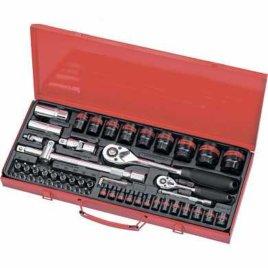 Набор слесарно-монтажный с квадратами 1/4", 1/2", 53 предм. MATRIX MASTER (арт. 13585) купить в интернет-магазине ТОО Снабжающая компания от 83 349 T, а также и другие Наборы инструмента на сайте dulat.kz оптом и в розницу