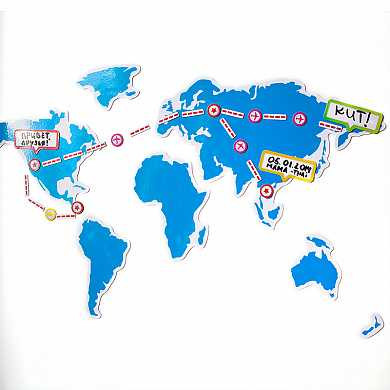 Карта магнитная My trip (арт. 0152) купить в интернет-магазине ТОО Снабжающая компания от 9 163 T, а также и другие Дом на сайте dulat.kz оптом и в розницу